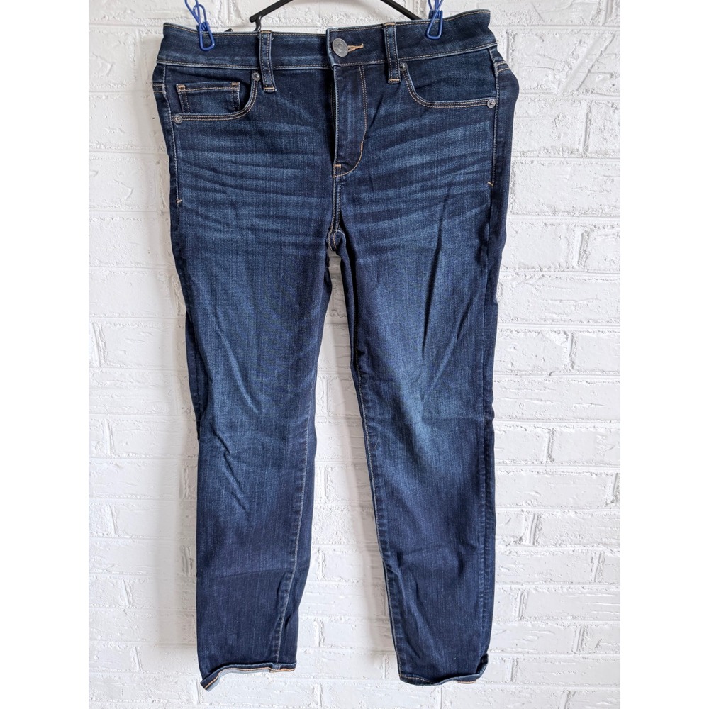 American‎ Eagle Outfitters Skinny Jeans Dark Wash Stretch Womens Size 4 Short